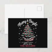 パーソナライズド クリスマス ソリ クリスマスツリー 楽しい輝き (正面/裏面)