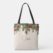 パーソナライズド クリスマス トートバッグ (裏面)