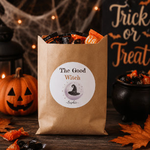 パーソナライズド グッドウィッチ ハロウィンステッカー ラウンドシール
