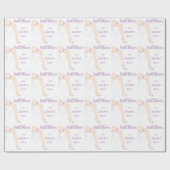 パーソナライズド グラマラス ブライド ウェディング シャワー ラッピング ラッピングペーパー (フラット)