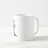 パーソナライズド グラムスタイル 引用 デザイン コーヒーマグカップ (正面右)