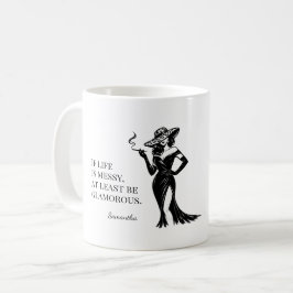 パーソナライズド グラムスタイル 引用 デザイン コーヒーマグカップ