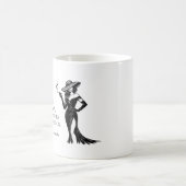 パーソナライズド グラムスタイル 引用 デザイン コーヒーマグカップ (中央)
