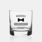 パーソナライズド グルームズマン ウイスキーグラス (正面)