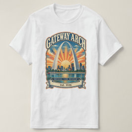 パーソナライズド ゲートウェイ・アーチ ナショナル・パーク ミズーリ Tシャツ