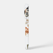 パーソナライズド コテージコア フラワーとバタフライ iPhoneケース (左側面)