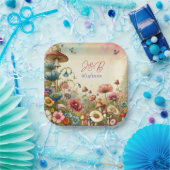 パーソナライズド コテージ コア ウェディング ペーパープレート (パーティー)