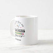 パーソナライズド コーヒー 私に先生の力を コーヒーマグカップ (正面左)