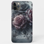 パーソナライズド ゴシックシック ローズ フラワー ヴィクトリアン Case-Mate iPhoneケース (裏面)