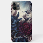 パーソナライズド ゴシックローズ フローラル ヴィクトリアン Case-Mate iPhoneケース (裏面)