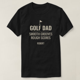 パーソナライズド ゴルフお父さん ヨットロックギフト メンズ Tシャツ