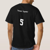 パーソナライズド サッカー ゲームデイ ジャージー Tシャツ (裏面)