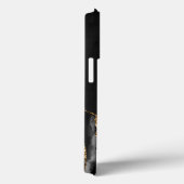 パーソナライズド シグネチャー ブラック ゴールド アゲート Case-Mate iPhoneケース (裏面 / 右)