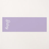パーソナライズド シック ラベンダー パープル モノグラム 名前 ヨガマット (正面(横))