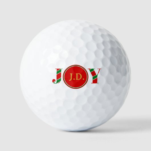 パーソナライズド ジョイ GOLFMAS クリスマス ゴルフボール (正面)