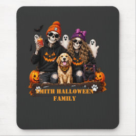 パーソナライズド スケルトン ハロウィン ステイスプーキー マウスパッド