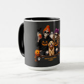 パーソナライズド スケルトン ハロウィーン ステイスプーキー マグカップ (正面左)