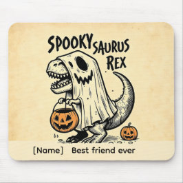 パーソナライズド スプーキーサウルスレックス ハロウィンマウスパッド マウスパッド