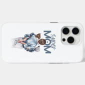 パーソナライズド スーパーママと息子と娘のギフト Case-Mate iPhoneケース (裏面 (横))