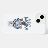 パーソナライズド スーパーママと息子と娘のギフト Case-Mate iPhoneケース (裏面 (横))