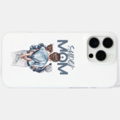 パーソナライズド スーパーママと息子と娘のギフト Case-Mate iPhoneケース (裏面 (横))