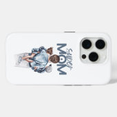 パーソナライズド スーパーママと息子と娘のギフト Case-Mate iPhoneケース (裏面 (横))