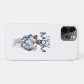 パーソナライズド スーパーママと息子と娘のギフト Case-Mate iPhoneケース (裏面(横))