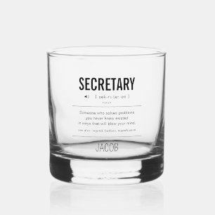 パーソナライズド セクレタリー 面白い ウイスキーグラス