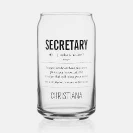 パーソナライズド セクレタリー 面白い ガラス缶