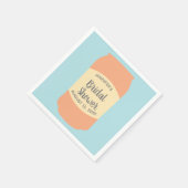 パーソナライズド セルツァー ソーダ 缶 ブライダル シャワー パーティー スタンダードカクテルナプキン (角)