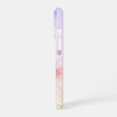パーソナライズド ソフトコットンキャンディ フローラル iPhoneケース (左側面)