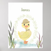 パーソナライズド ダック ダックリング with ボウタイ ポスター (正面)