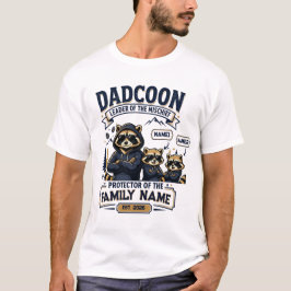 パーソナライズド ダッドクーン アライグマ パパ Tシャツ 2 キッズ