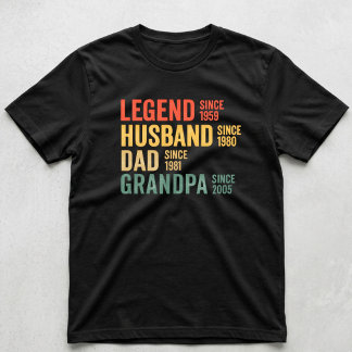 パーソナライズド ダッド グランドパパ レジェンド カスタム 祖父 Tシャツ