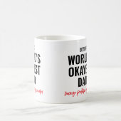 パーソナライズド ダッド ジョークの引用 コーヒーマグカップ (中央)