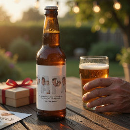 パーソナライズド ダッド フォト ギフト | 史上最高のパパ ビールラベル