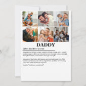 パーソナライズド ダディ デフィニション 6 フォト コラージュ シーズンカード (正面)