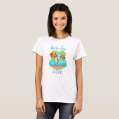 パーソナライズド トロピカルアイランド Tシャツ (正面フル)