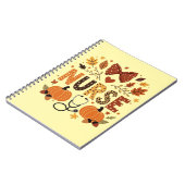 パーソナライズド ナース – かわいいカボチャと紅葉 ノートブック (左側)