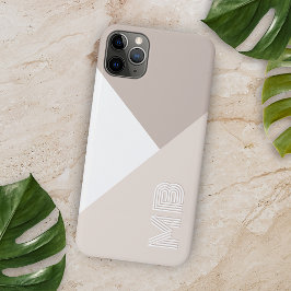 パーソナライズド ニュートラル ベージュ タウプ ブラウン ナチュラル iPhone 11 PRO MAXケース