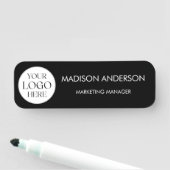 パーソナライズド ネーム カンパニー ビジネス ロゴ ミニマリスト 名札 (インサイチュ)