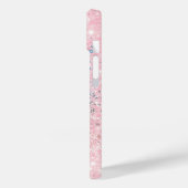 パーソナライズド パステルピンクブルーグリッター Case-Mate iPhoneケース (裏面 / 左)