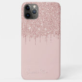 パーソナライズド パステルピンク ローズゴールド ギター Case-Mate iPhoneケース (裏面)