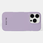 パーソナライズド パステル ラベンダー 名前 Case-Mate iPhoneケース (裏面 (横))