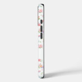パーソナライズド パステル 子猫とフラワーの名前 カスタム Case-Mate iPhoneケース (裏面 / 左)