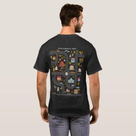 パーソナライズド「パパの背中で車を走らせよう」Tシャツ Tシャツ
