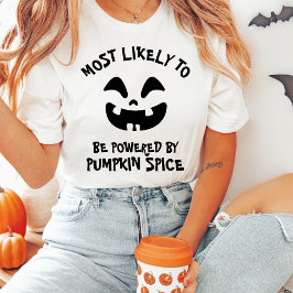 パーソナライズド パンプキンスパイス ハロウィンTシャツ Tシャツ