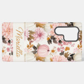 パーソナライズド・パンプキンパターン SAMSUNG GALAXYケース (裏面横)
