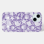 パーソナライズド パープルシェル Case-Mate iPhoneケース (裏面 (横))