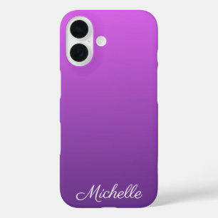 パーソナライズド パープル オンブレ iPhone 16ケース